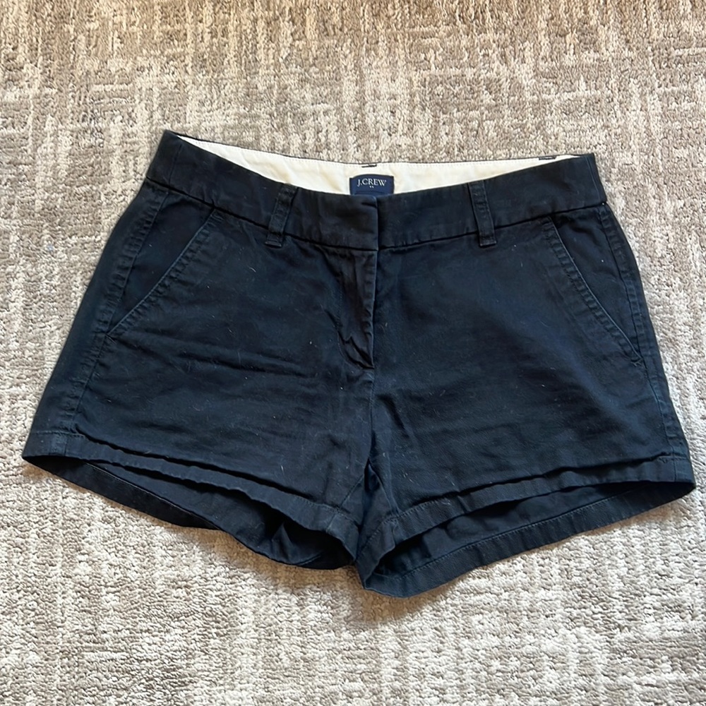 J. Crew black chino shorts